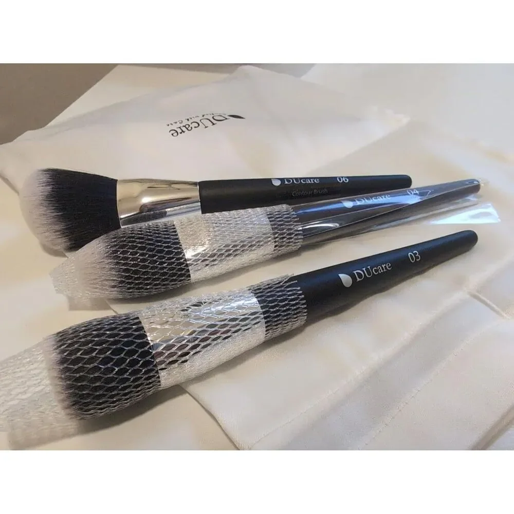 DUcare 32pieces Black Premium Synthetic Kabuki Makeup Brushes Set